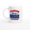 Mug Champion de la Fatigue Bleu Marine et Rouge