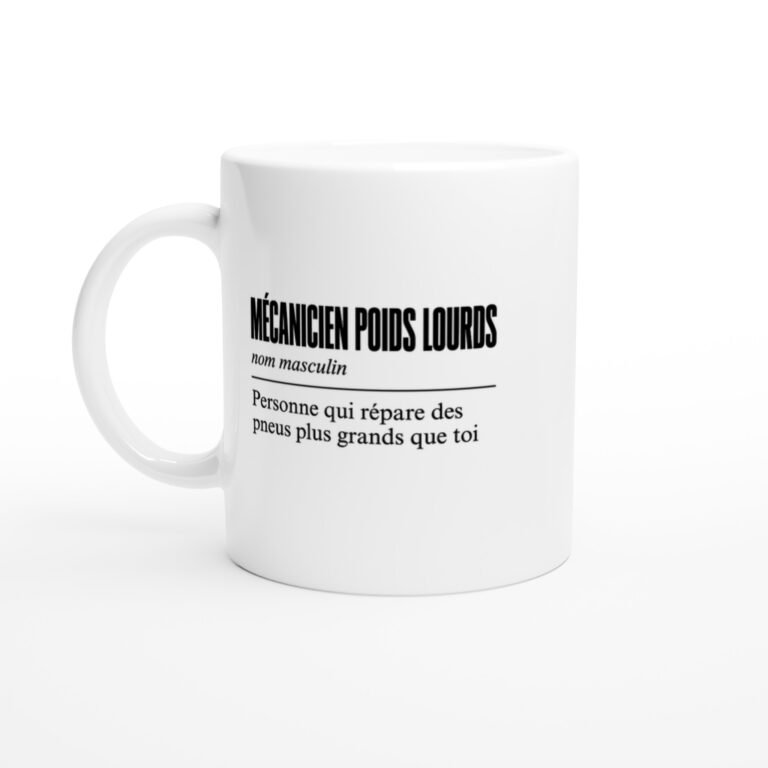 Mug Mécanicien Poids Lourds Personne Qui Répare des Pneus Plus Grands Que Toi