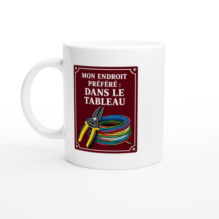 Mug Électricité Mon Endroit Préféré Dans Le Tableau