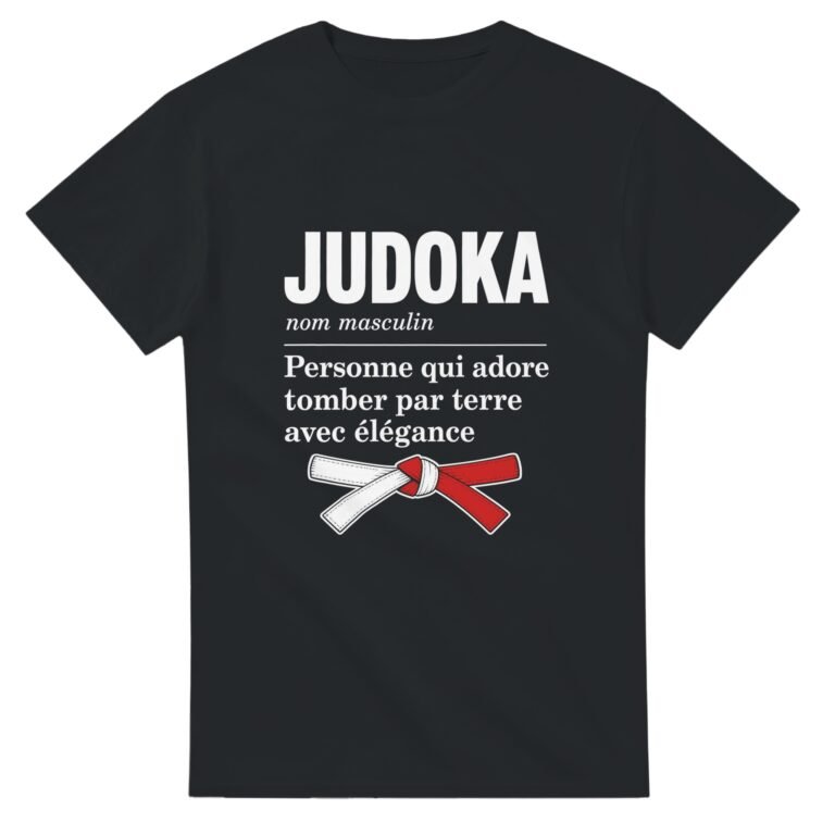 T shirt Judoka Personne Qui Adore Tomber Par Terre Avec Élégance