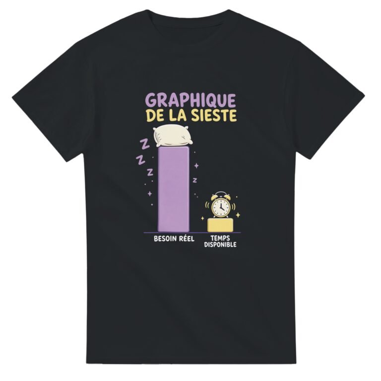 T shirt Graphique de la Sieste Besoin Réel Temps Disponible