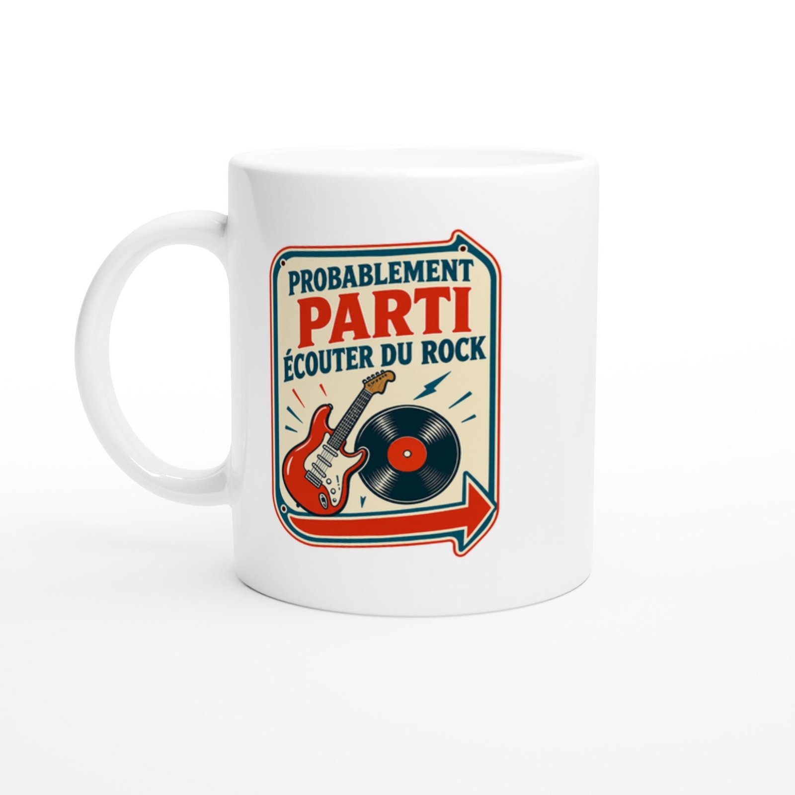 Mug Probablement Parti Écouter Du Rock
