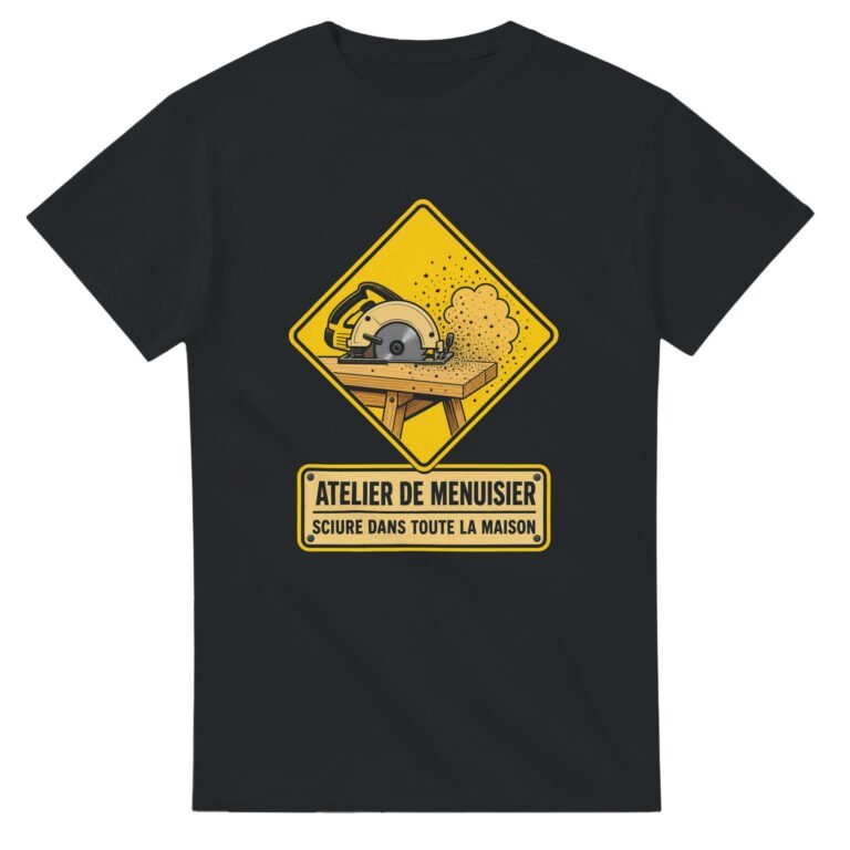 T shirt Atelier de Menuisier Sciure dans Toute la Maison