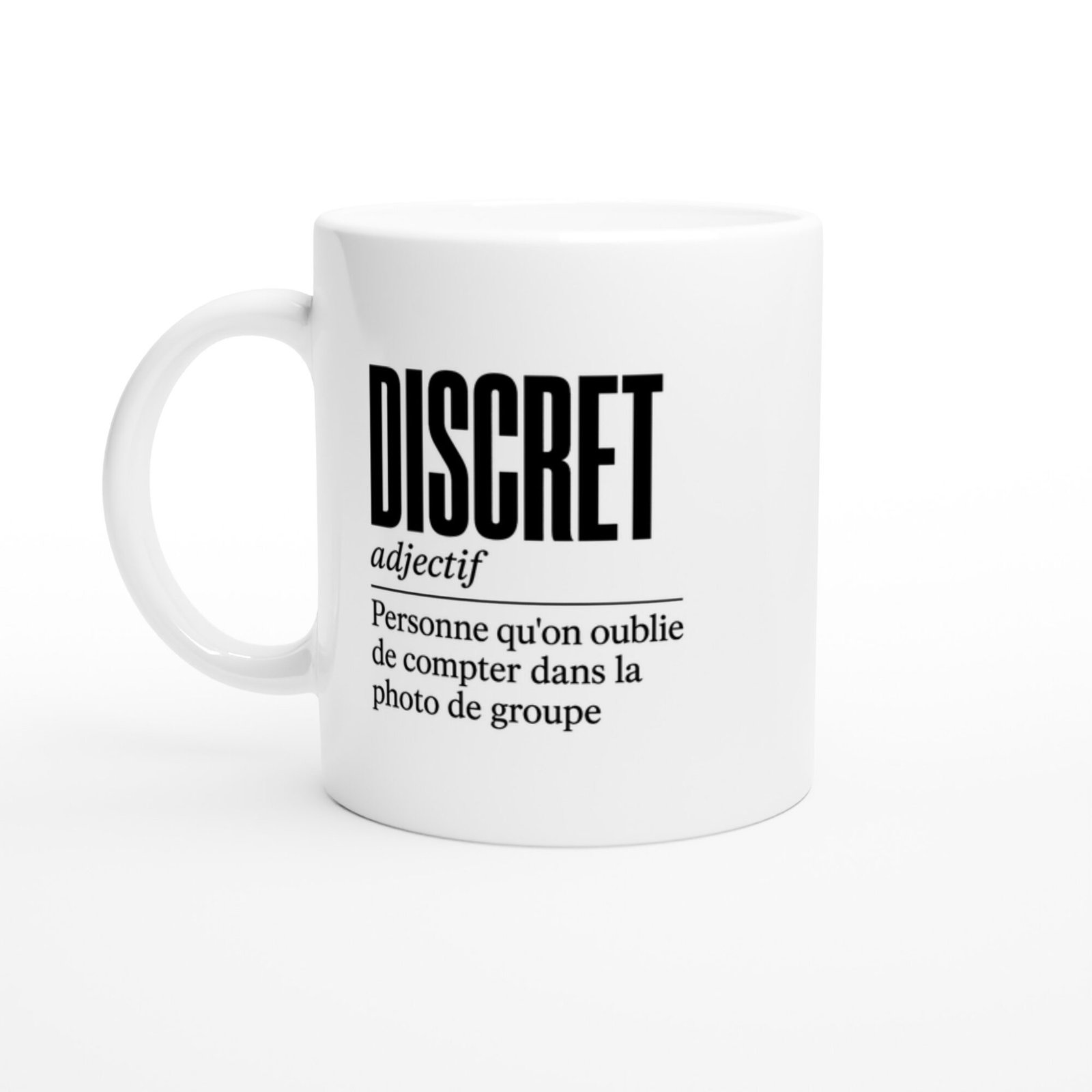 Mug Discret Personne Qu'On Oublie de Compter Dans la Photo de Groupe