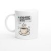 Mug Actuellement Occupé à Boire un Café
