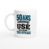 Mug 50 Ans Légèrement Usé Mais Encore Très Efficace