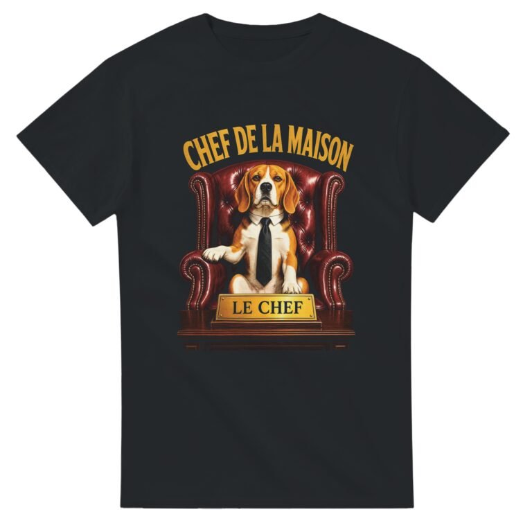 T shirt Chien Chef de la Maison le Chef