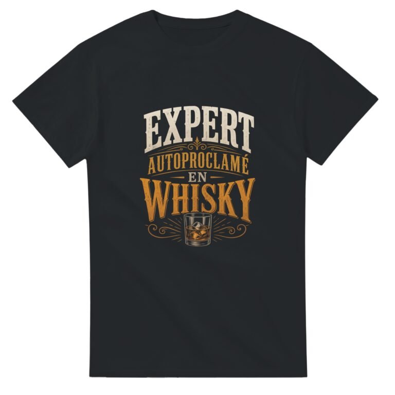 T shirt Expert Autoproclamé en Whisky
