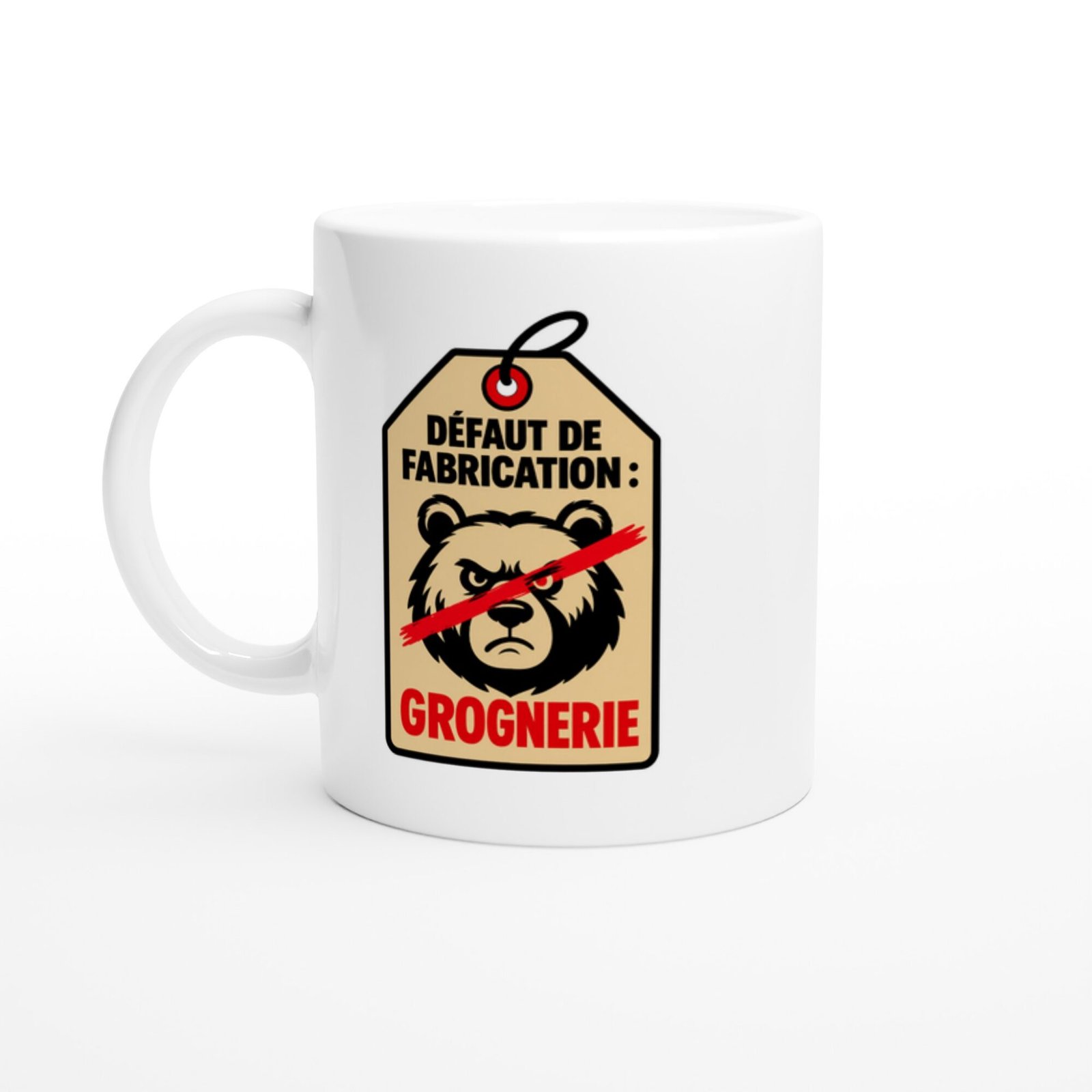 Mug Défaut de Fabrication Grognerie Œillet Rouge