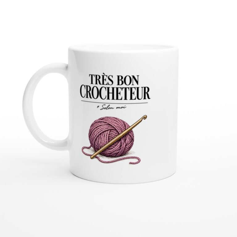 Mug Crochet Très Bon Crocheteur Selon Moi