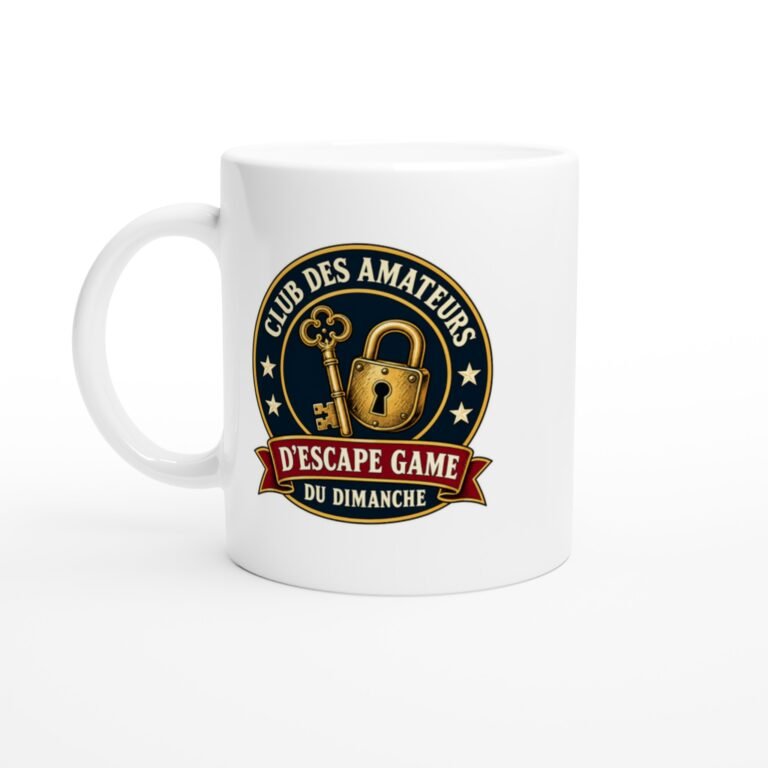 Mug Club Des Amateurs D'Escape Game Du Dimanche