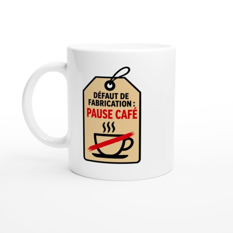 Mug Défaut de Fabrication Pause Café