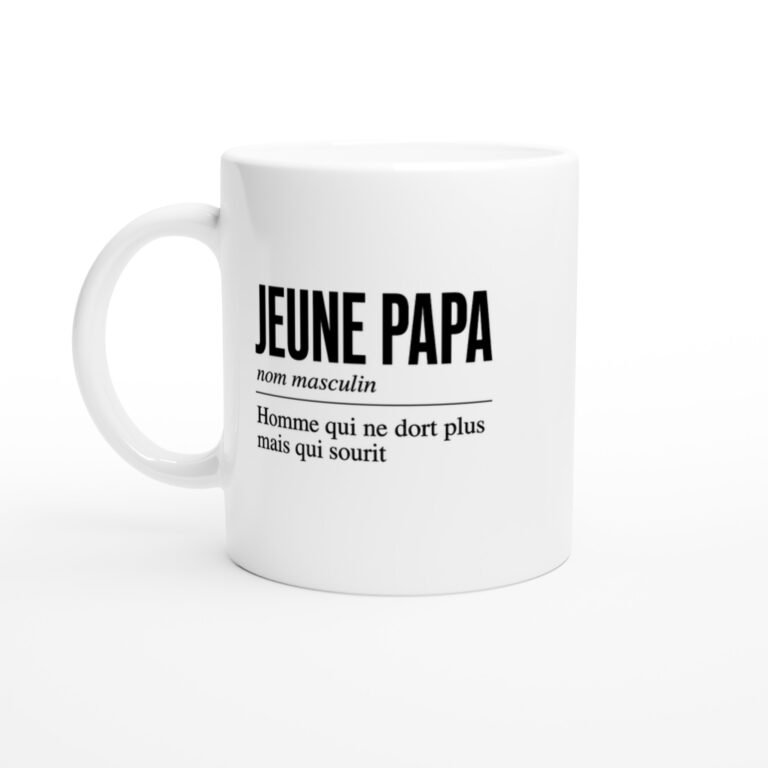Mug Jeune Papa Homme Qui Ne Dort Plus Mais Qui Sourit
