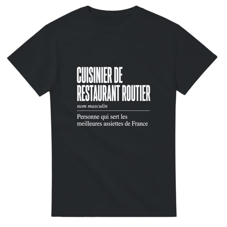 T shirt Cuisinier de Restaurant Routier Personne Qui Sert les Meilleures Assiettes