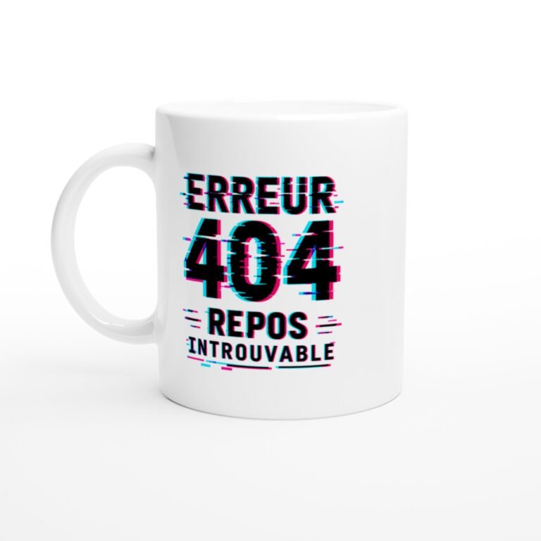 Mug Erreur 404 Repos Introuvable