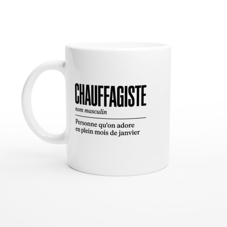 Mug Chauffagiste Personne Qu'On Adore en Plein Mois de Janvier