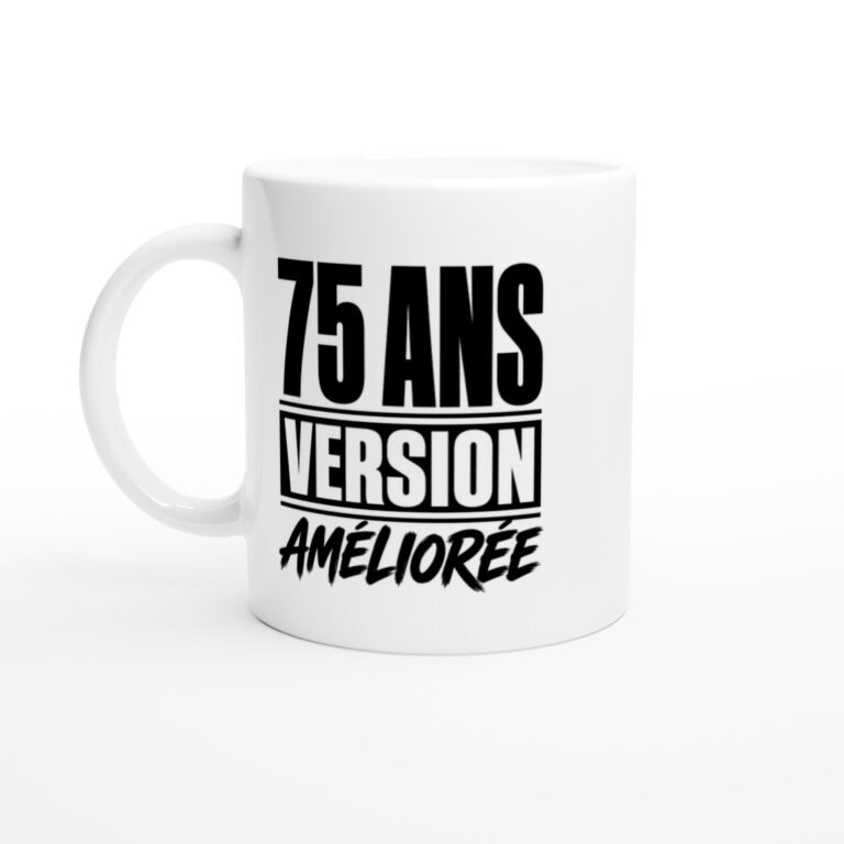Mug 75 Ans Version Améliorée