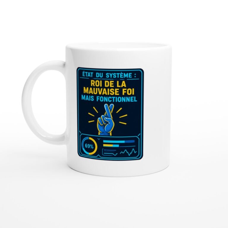 Mug État du Système Roi de la Mauvaise Foi Mais Fonctionnel