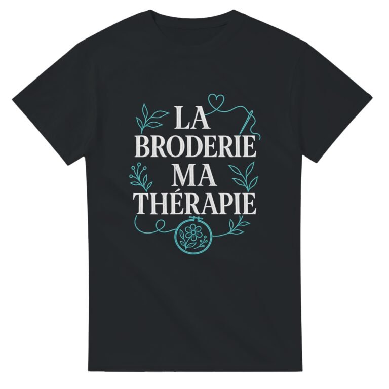 T shirt La Broderie Ma Thérapie