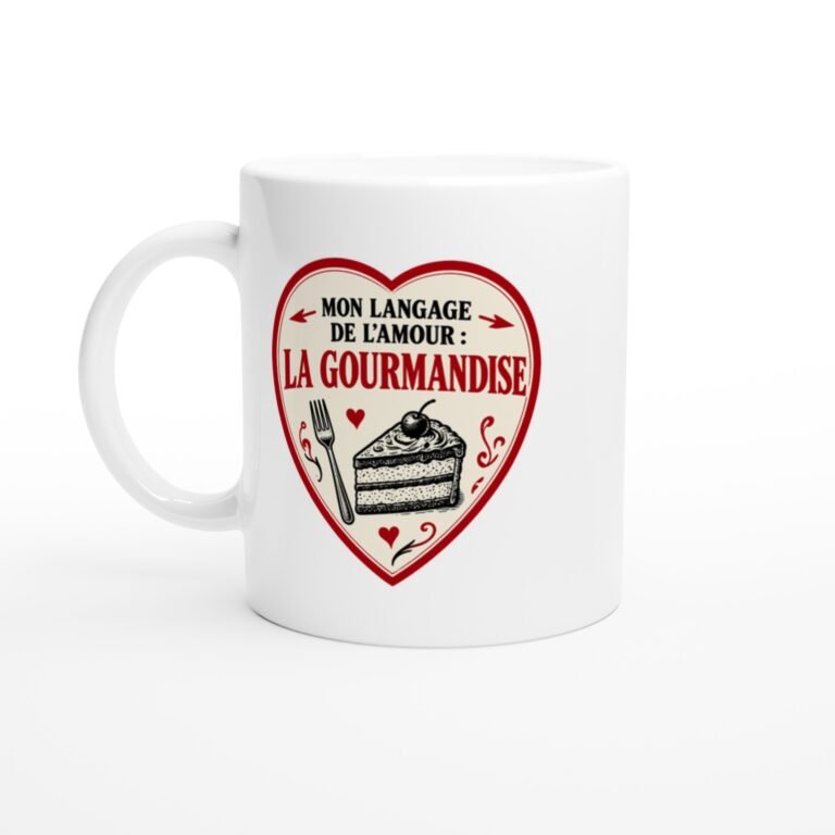 Mug Mon Langage de l'Amour la Gourmandise