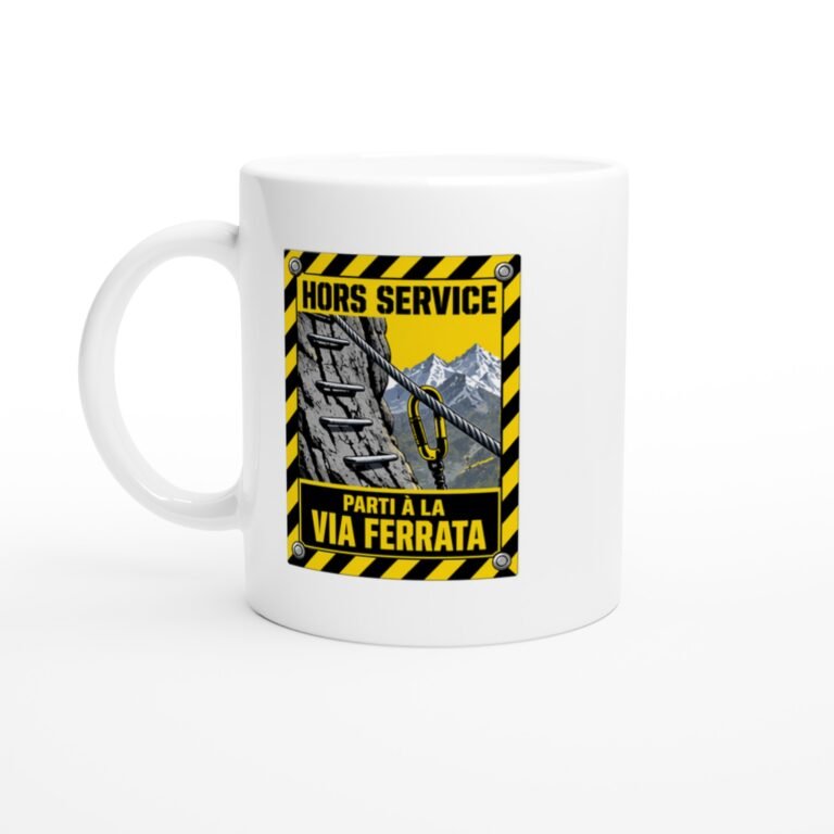 Mug Via Ferrata Hors Service Parti À La Via Ferrata