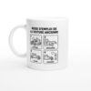 Mug Mode d&rsquo;Emploi de la Voiture Ancienne Lustrer Démarrer Caler Admirer