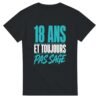T shirt 18 Ans et Toujours Pas Sage