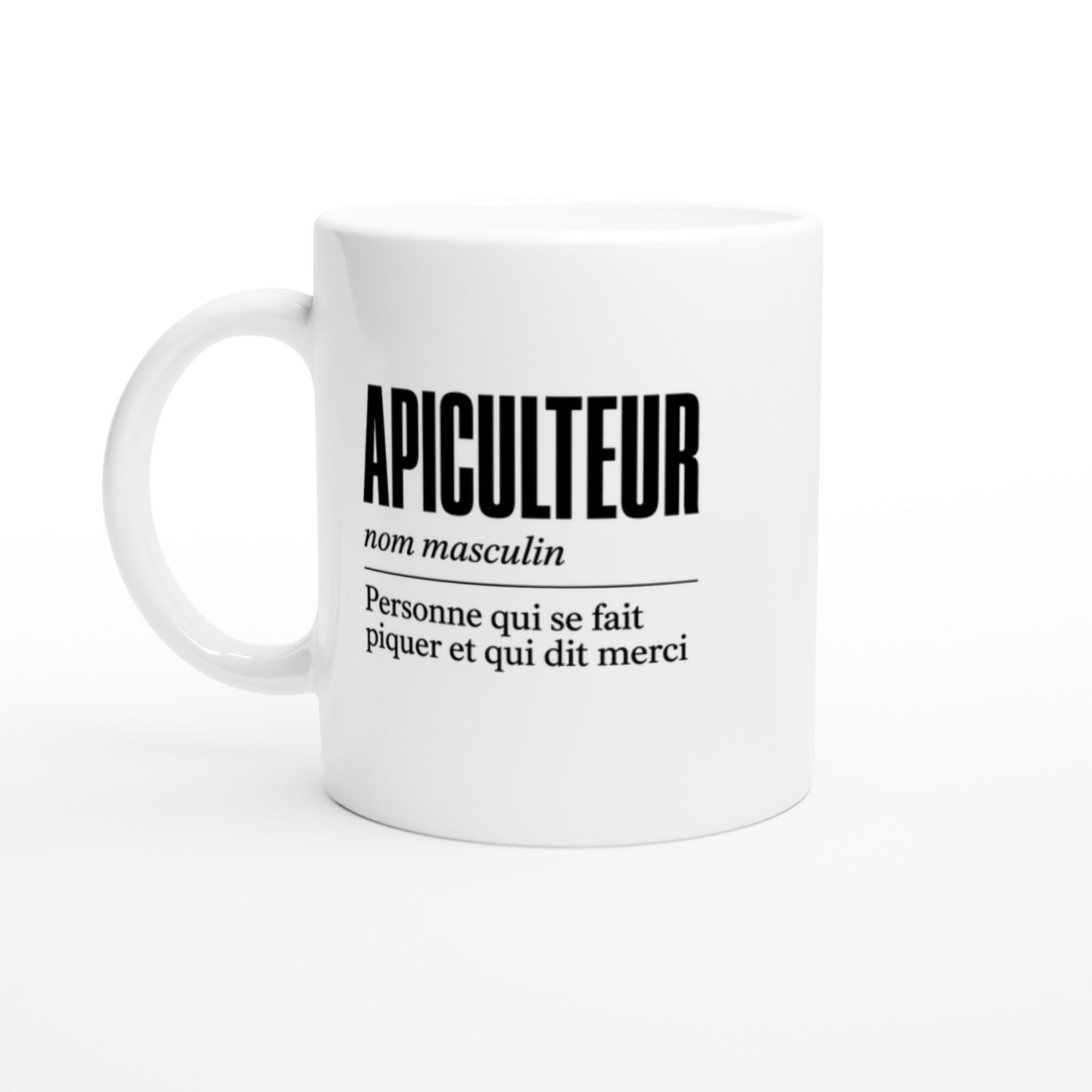 Mug Apiculteur Personne Qui Se Fait Piquer et Qui Dit Merci