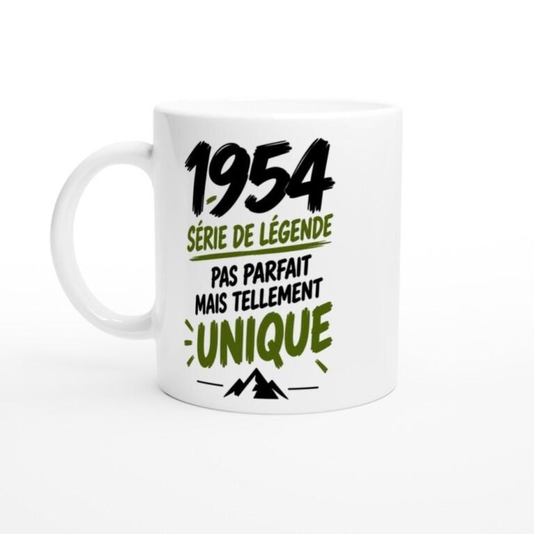 Mug 1954 Série de Légende Pas Parfait Mais Tellement Unique - Idée Cadeau Anniversaire