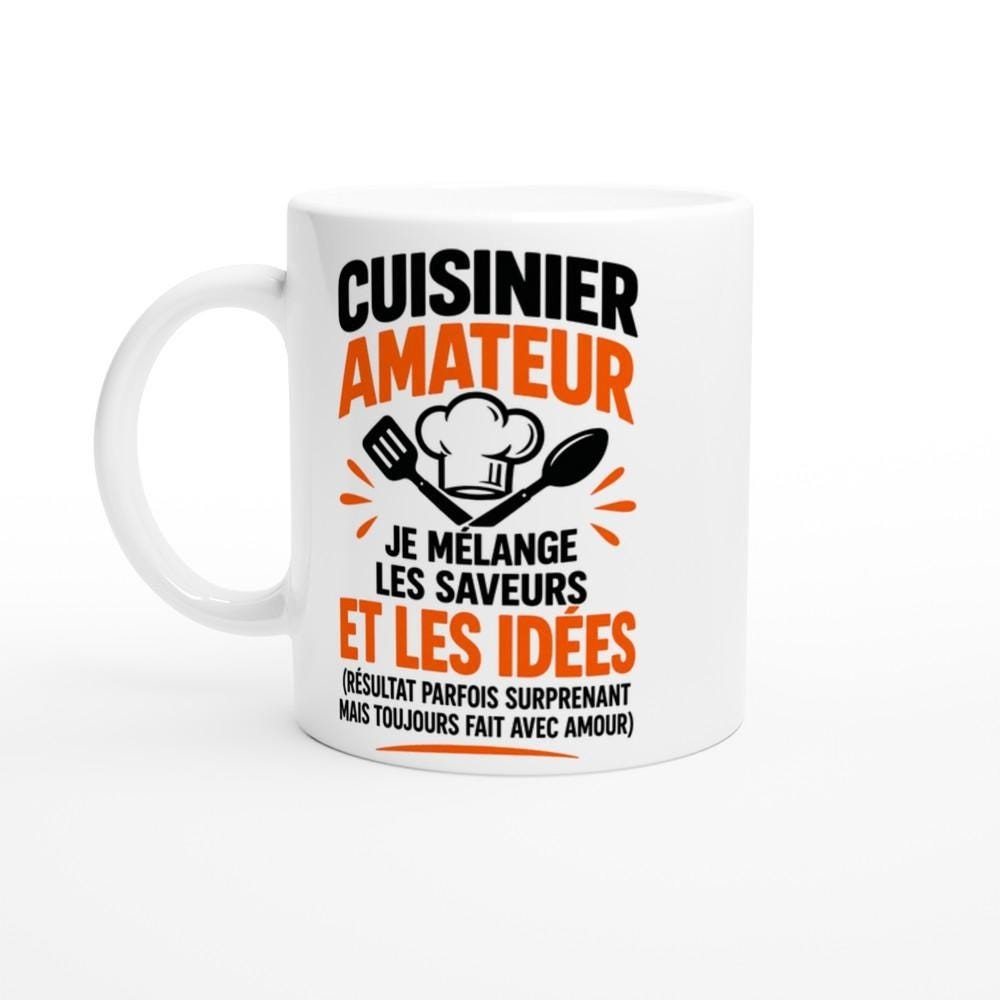 Mug Cuisinier Amateur Je Mélange les Saveurs et les Idées Résultat Parfois – Idée Cadeau