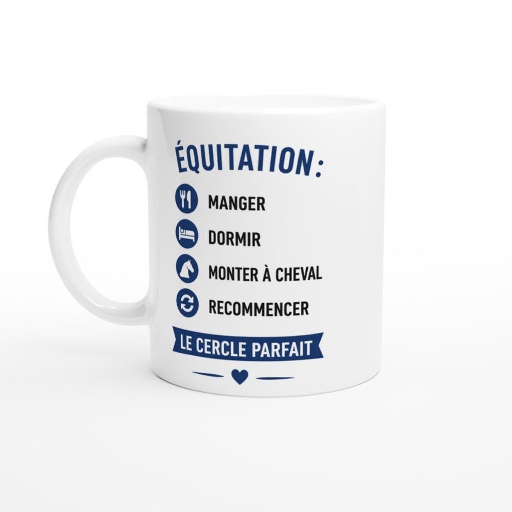 Mug Équitation Manger Dormir Monter À Cheval Recommencer