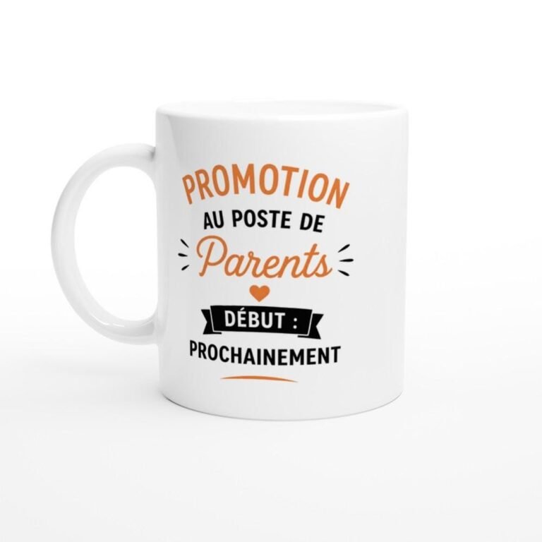 Mug Grossesse Promotion Au Poste De Parents Début Prochainement