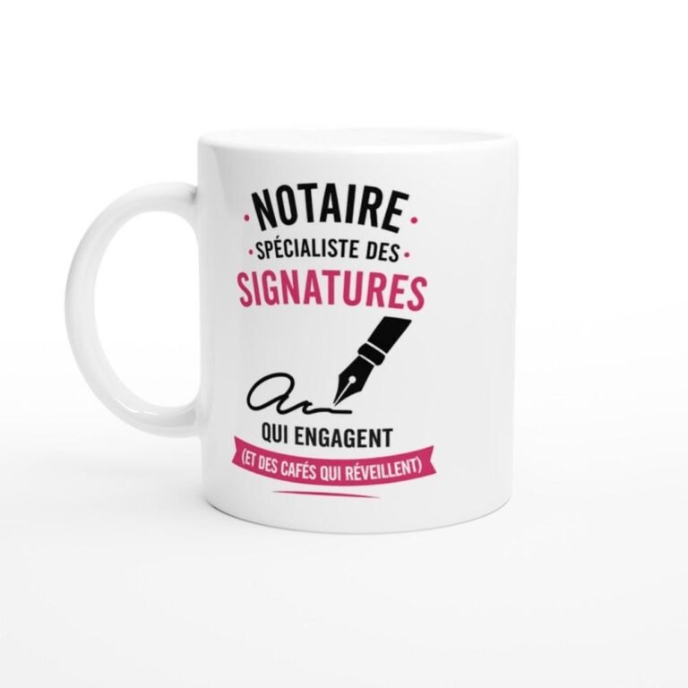 Mug Notaire Spécialiste Des Signatures Qui Engagent Et Des Cafés