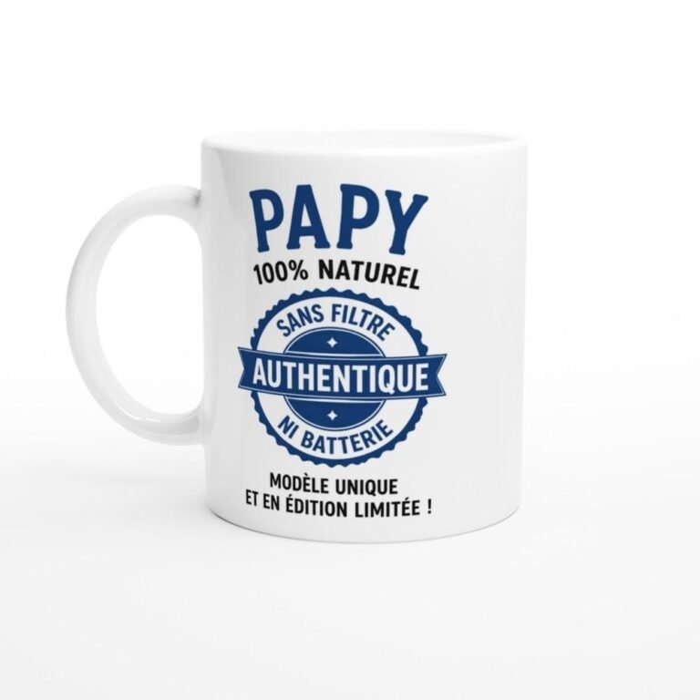 Mug Papy 100 % Naturel Sans Filtre Authentique Ni Batterie