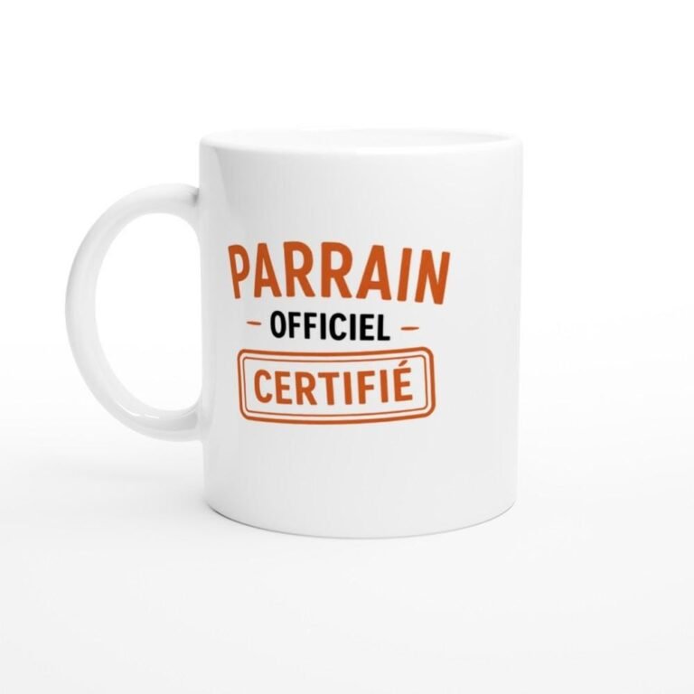 Mug Parrain Officiel Certifié