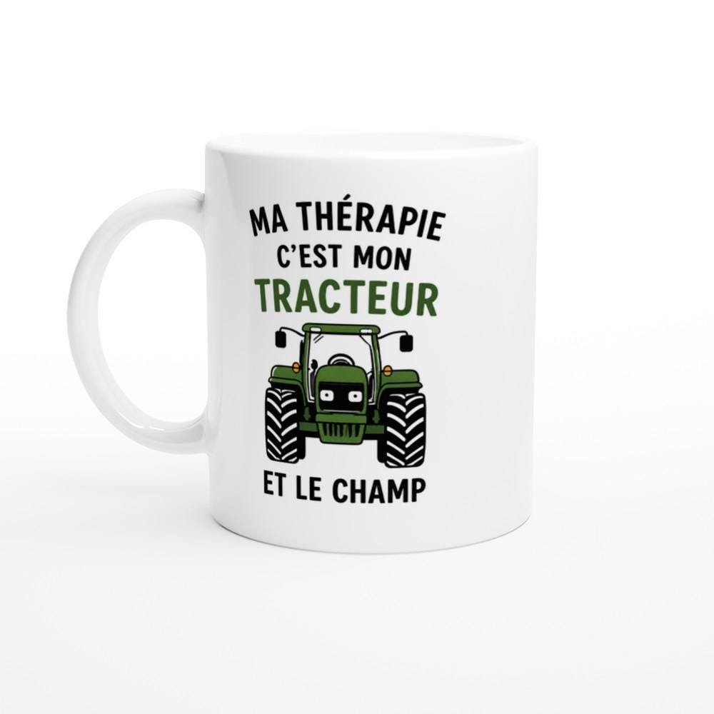 Mug Tracteur Ma Thérapie C&rsquo;Est Mon Tracteur Et Le Champ